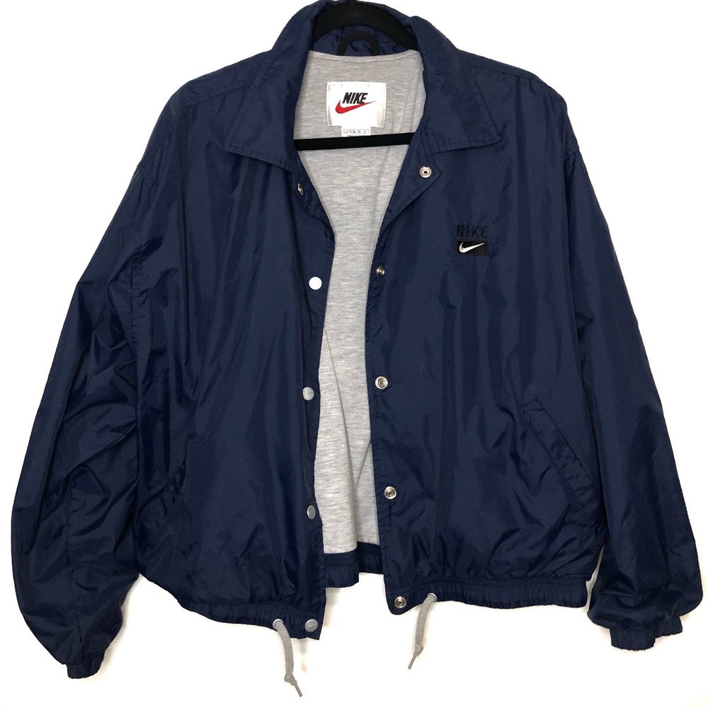Vintage Nike Button Down Windbreaker Jacket Medium - Picture 1 of 5